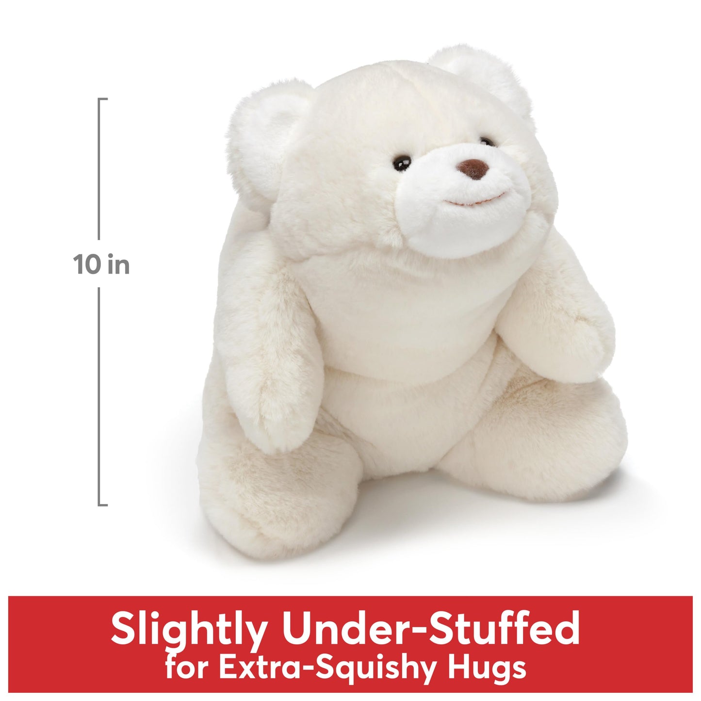 Gund Snuffles Teddy Bear Stuffed Animal Plush, White, 10''