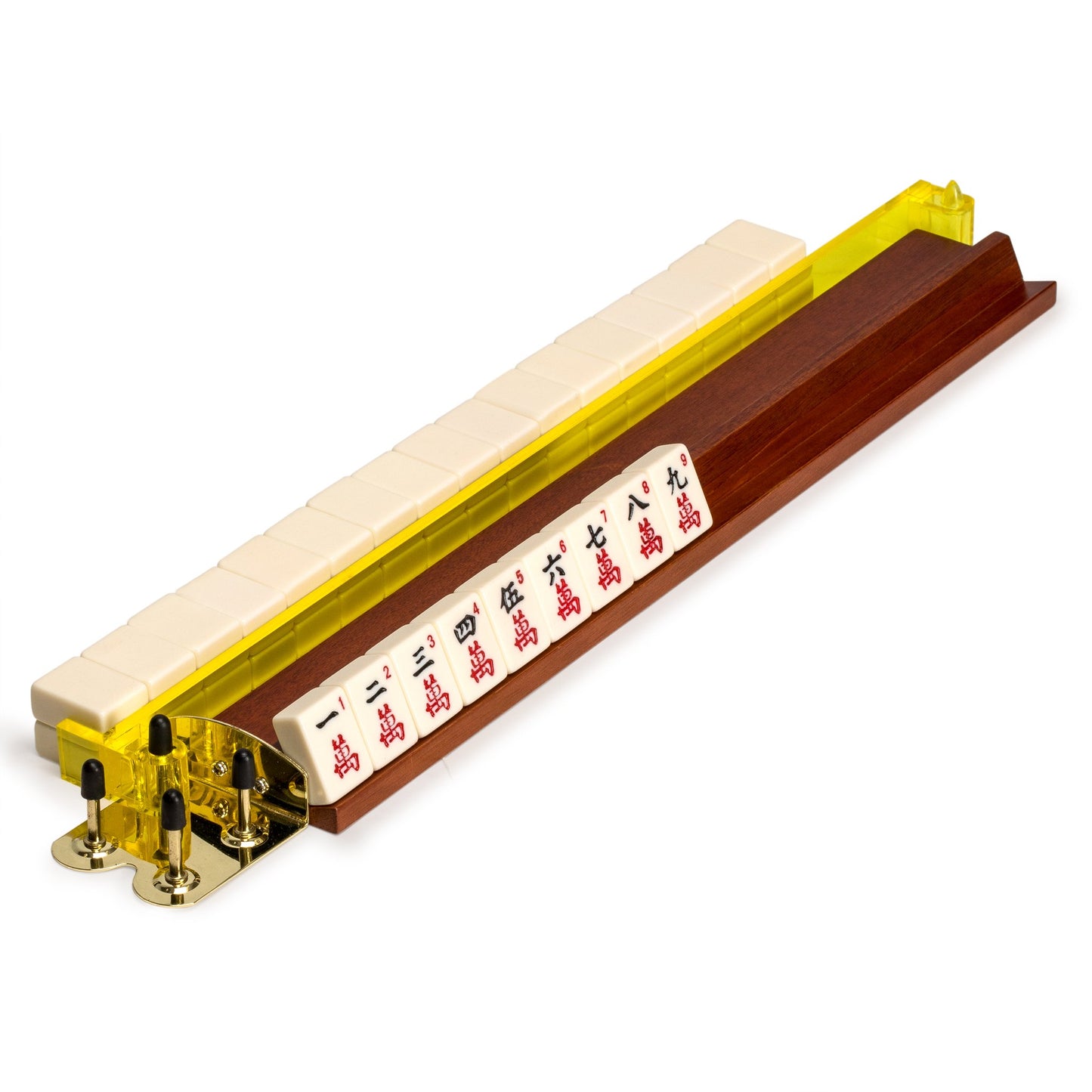 Yellow Mountain Imports American Mahjong Tile Pushers - Set of 4, 18-Inch Multi-Color Acrylic Mahjong Pushers