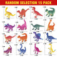 Hayuyuxo Color Changing Dinosaur Toys,15 Pieces Changing Color Dinosaur Set,Mold Free Bath Toys,Great Gift For Kids Boys And Gir