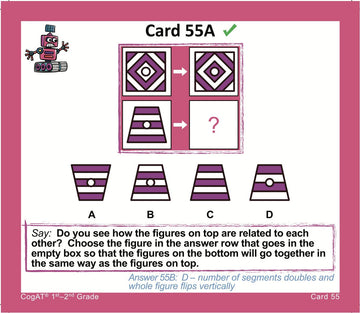 Testingmom.Com Cogat Test Prep Flash Cards Grade 1-2 (Level 7-8) 140+ Practice Questions Tips For Higher Scores On The 1St-2Nd Grade Cogat Verbal & Non-Verbal