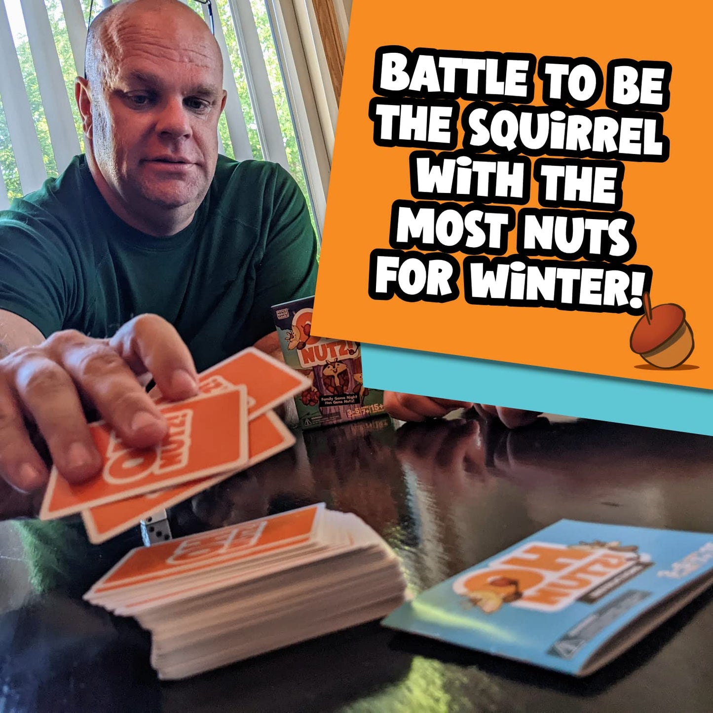 Rookie Mage Games Oh Nutz! - Fast-Paced Family Card Game - Family Game Night Has Gone Nutz! - Easy to Learn  Fun for mature-themeds and Kids - Ideal for 3-5 Players Ages 7 and Up