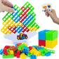 SMARTOYS Colour and Pattern Matching Montessori Slide Puzzle Game for Kids (Multicolor) (Balancing Tower)