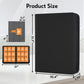 Card Binder 9 Pocket for 360 Cards - enhanced Trading Card Binder with Sleeves Protection  Side Loading Card Collection Binder for TCG  MTG  YGO  One Piece Collectible Cards (Black)