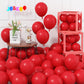 Jobkoo Red Balloons 5 Inch, 60Pcs Small Red Latex Balloon Matte Red Balloons For Balloon Arch Garland 5'' Mini Red Party Helium
