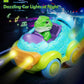 Lehoo Castle Remote Control Car for Toddlers, Rechargeable RC Cars for Toddler Toys 2-3, Dinosaur Toys for Ages 2-4 with Lights