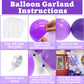 Nisocy 124Pcs Purple Balloons Garland Arch Kit, 18In 12In 10In 5In Different Size Macaron Matte Dark Purple Metallic Purple Ball