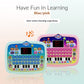 Kid Tablet Toddler Learning Pad Interactive Toy With Screen -Educational Toys Fun Gifts -Music/Piano/Abc/Numbers/Words/Spell/Animals - For Boys&Girls 3+ (Blue)……
