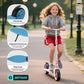 Gotrax KS8 Kick Scooter for Kids 5+, Large 8 Wheels and Height Adjustable Handlebar, Sturdy Wide Deck & Rear Brake, Detachable f