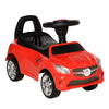 Aosom Kids Ride On Push Car, Large Red Plastic Toy with Horn, Music, Headlights & Storage, Model 370-197RD