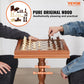 Vevor 3-In-1 Chess Checkers Backgammon Table Set, 18 Inch Premium Wooden Chess Table, Deluxe Combo Game Table Furniture Set, Chess Set Board Game Gift For Family Board Games