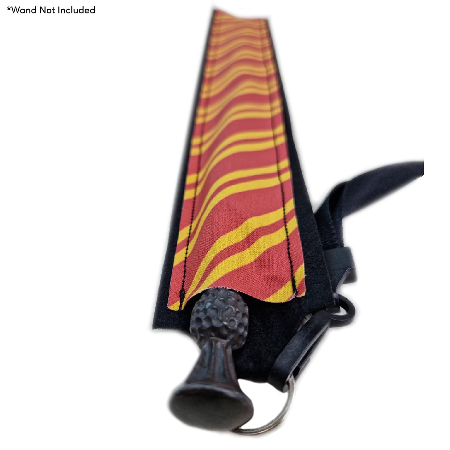 Varsany Wizard Magic Wand Holder Holster with School House Colors (Red & Yellow)