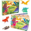 Mikneke Diy Quiet Book For Toddlers, Montessori Busy Book For Kids, Dinosaur Preschool Learning Activities Learning & Education Toys
