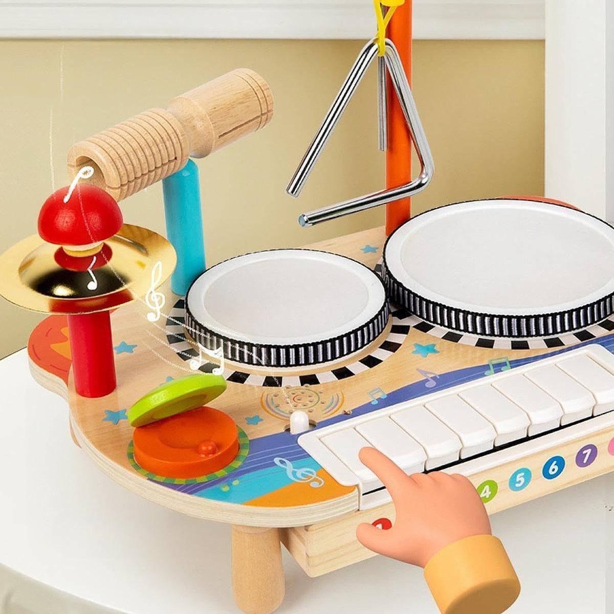 Atorse Kids Drum Set Preschool Music Kits Baby Musical Toy For Party Favor Children|Baby | Toys For Baby | Developmental Baby To