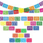 Domestar 3Pcs 54 Ft Mexican Party Banners, Papel Picado Banner Cinco De Mayo Decorations Dia De Los Muertos Day Of The Dead Decorations Birthday Party Supplies,27 Patterns 54 Feet Long In Total