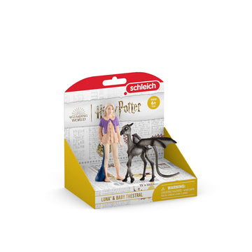 Schleich Wizarding World Of Harry Potter 2-Piece Set With Luna Lovegood & Baby Thestral Collectible Figurines For Kids Ages 6+