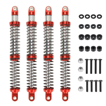 RCAWD 130mm Universal Shock Absorber for a lot of 1/10 RC Hobby Cars Upgrades, Full Aluminum RC Shock 7075 Adjustable Shocks Dam