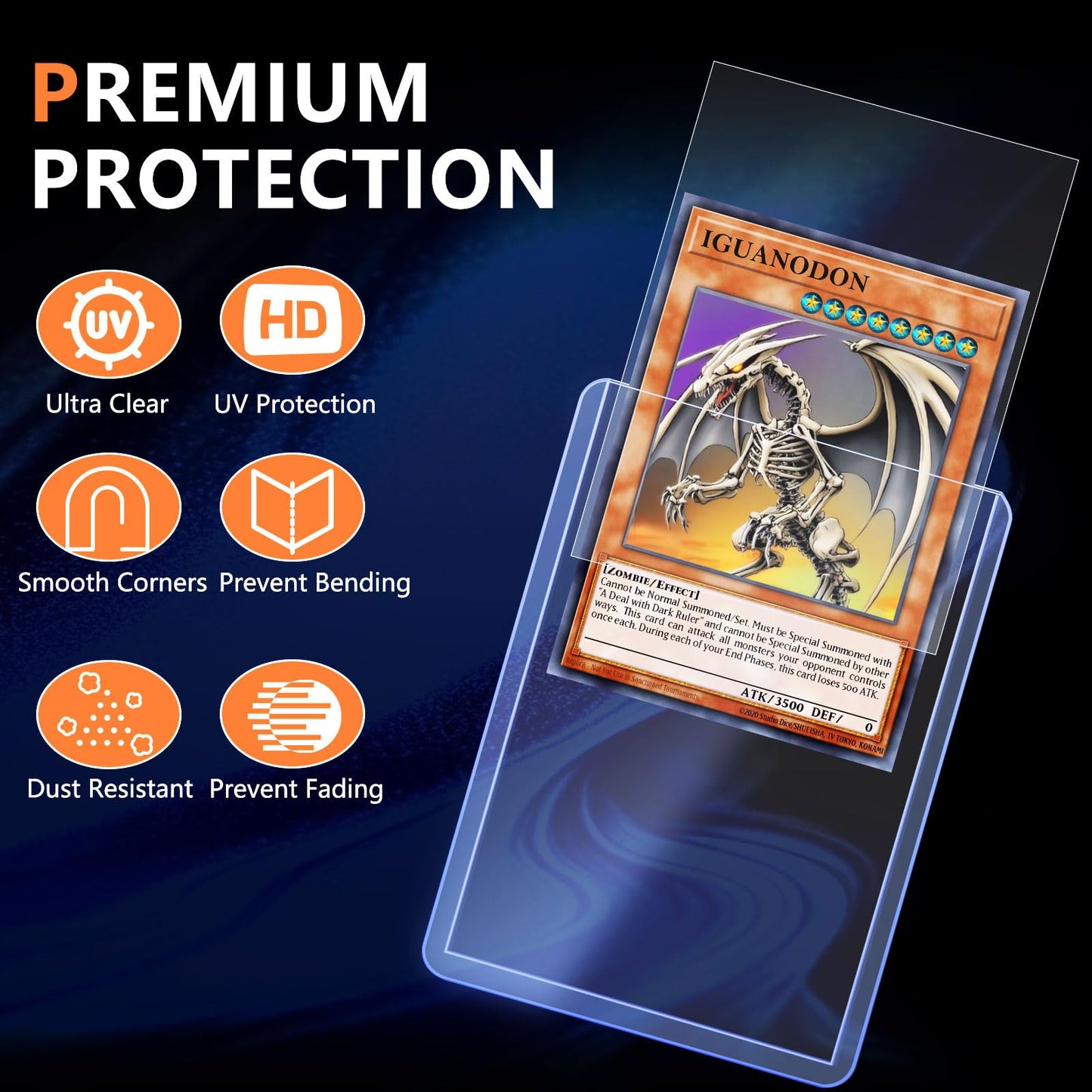 100 Ct Toploaders Trading Card Sleeves Holder, Hard Plastic Top Loaders Penny Card Sleeves Card Protectors Fit For Baseball Cards, Mtg Card (Include 100 Thick Sleeves & 200 Soft Sleeves)