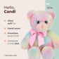 Bearington Candi Rainbow Plush Stuffed Animal Teddy Bear, 12 Inches