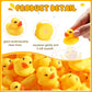 Zhanmai 300 Pcs Rubber Duck Bath Toys, Mini Float Squeak Ducks Bulk For Tiny Baby Shower Preschool Bathtub Toy Pool Party Supplies Birthday, Yellow(1.57 X 1.57 X 1.18 Inch)