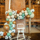 Green And Brown Balloons,60 Pcs 12 Inches Brown Cow Print Cowboy Balloons Retro Green Apricot Khaki Dark Brown Balloons For Birt