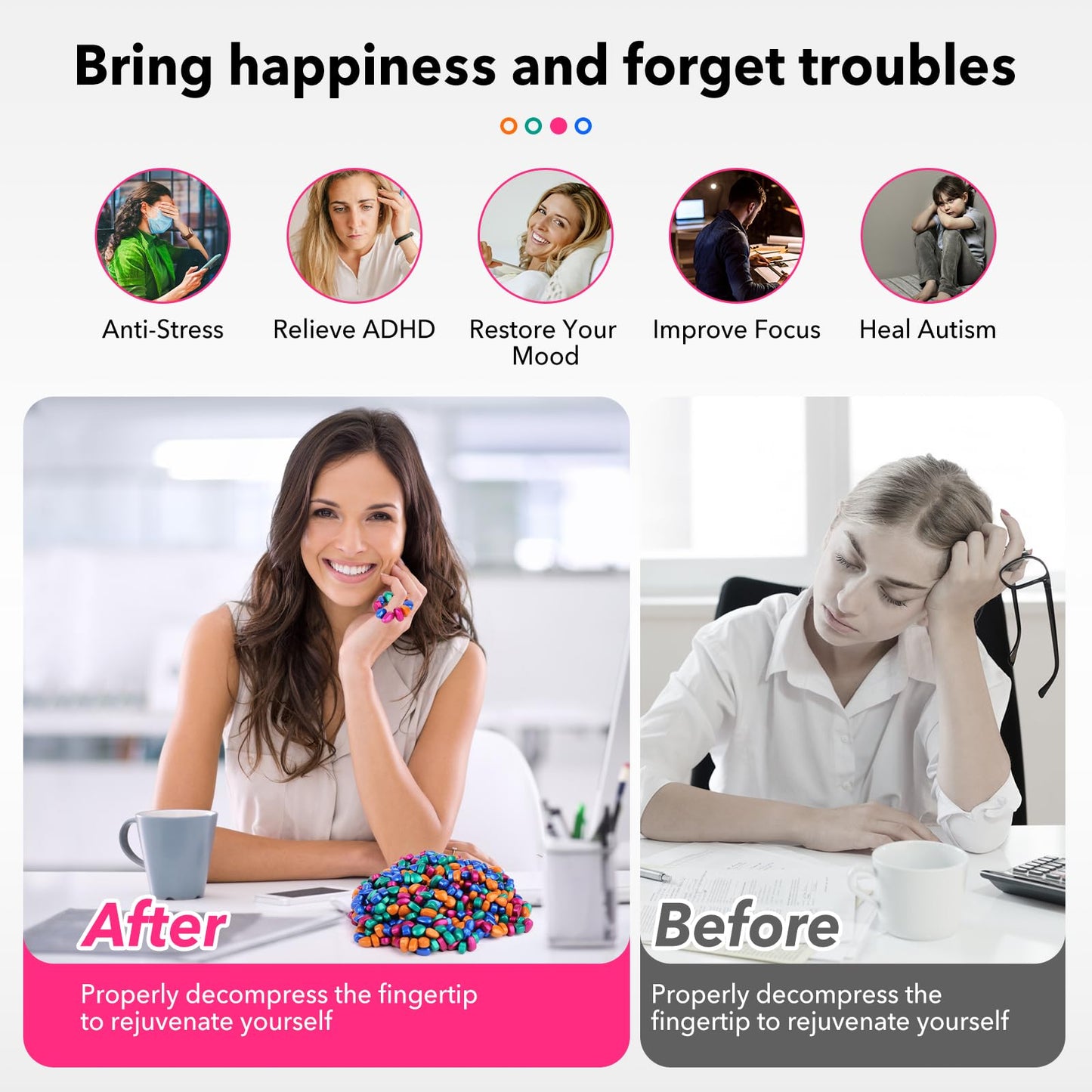 550Pcs Ferrite Putty, Fidget Toys, Fidget Gifts Adults, Desk Fidgets Toys For Office Stress/Anxiety Relief ,Novelty Gifts For Te