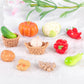 Exasinine 28 Pcs Miniature Food Mini Vegetables Figurines Miniature Baskets For Miniatures Food Kitchen Mini House Store