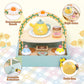 Toyssa Wooden Tea Party Set for Little Girls Toys Toddler Tea Set with Storage Cupcake Stand & Play Kitchen Accessories, Wooden
