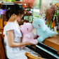 Vhyhcy Cute Dinosaur Plush Toys, Fat Dinosaur Stuffed Animals Toys Dolls, Soft Plush Stuffed Animal Dino Plushie, Birthday Gifts For Kids Girls Boys Pink 20 Inch