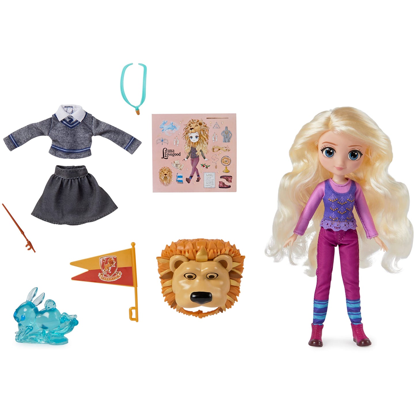 Wizarding World Harry Potter, 8-Inch Luna Lovegood Gift Set With 2 Outfits, 5 Doll Accessories, Kids Toys For Ages 6 And Up