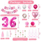 Sweet 36Th Birthday Decorations For Women, Pink And White 36 Happy Birthday Balloons, 36Th Birthday Party Supplies Including Pin