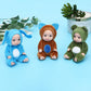 Onest 6 Sets 4 Inch Dolls Cute Girl Dolls Include 6 Pieces Girl Mini Dolls, 6 Sets Handmade Doll Clothes