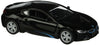 KiNSMART BMW i8 Die Cast Metal Model Toy Car 5" 1:36 Scale Black w/Pullback Action, Model 5379