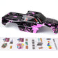 Custom Body Compatible For 1/10 Scale Rc Car Or Truck (Truck Not Included) (Muddy Pink Over Black)