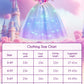 Minetom Princess Dress For Girls Costume Princess Dress Up Clothes For Little Girls Birthday Cosplay Party Outfit 7-8 Years