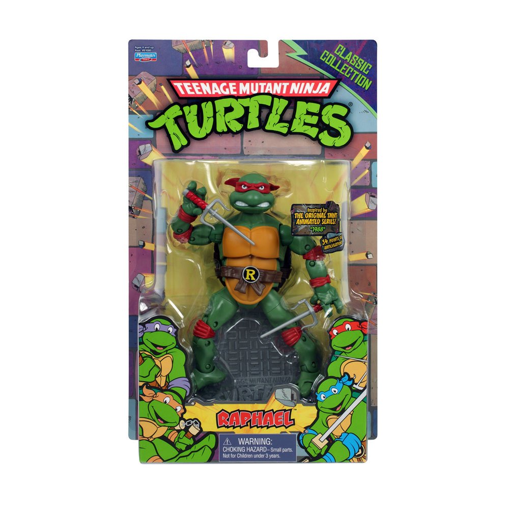 Teenage Mutant Ninja Turtles Classic Collection Raphael Action Figure - Green Plastic - Model 91083