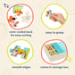 B. Toys – Wooden Puzzle Set – 4 Animal Puzzles – Cat, Dog, Bird, Hamster– 12-Piece Jigsaw Puzzles For Kids – 3 Years + – Pack O' Puzzles - Pets
