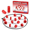 Magnetic Chess Game with Stones, Magnet Game with String, Strategy Board Games, Family Games for Kids and Adults