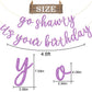 Go Shawty It'S Your Birthday Banner, Hip Hop Birthday Party Decorations Supplies, Rap Theme Bday Bunting Sign, Pre-Strung, Photo