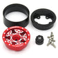 hobbysoul 4pc 1.0 Beadlock Wheels and Tires for RC Crawler Truck Axial SCX24 Traxxas 1/18 TRX4M Upgrades, HS701190