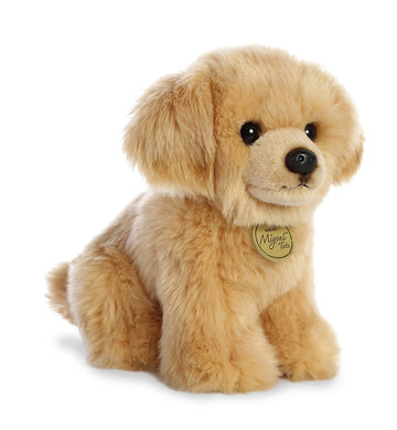 Aurora® Adorable Miyoni® Tots Golden Retriever Pup Stuffed Animal - Lifelike Detail - Cherished Companionship - Brown 11 Inches