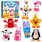 Arts and Crafts Kit for Kids Ages 3, 4, 5, 6 - Craft 8 Cute Animal Projects - Gift Crafts Set for Girls & Boys Ages 3-8
