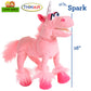 Living Puppets 16-Inch Pink Unicorn Hand Puppet - Fine European Design, Ultra-Soft And Cuddly, Promotes Child Development, Safet