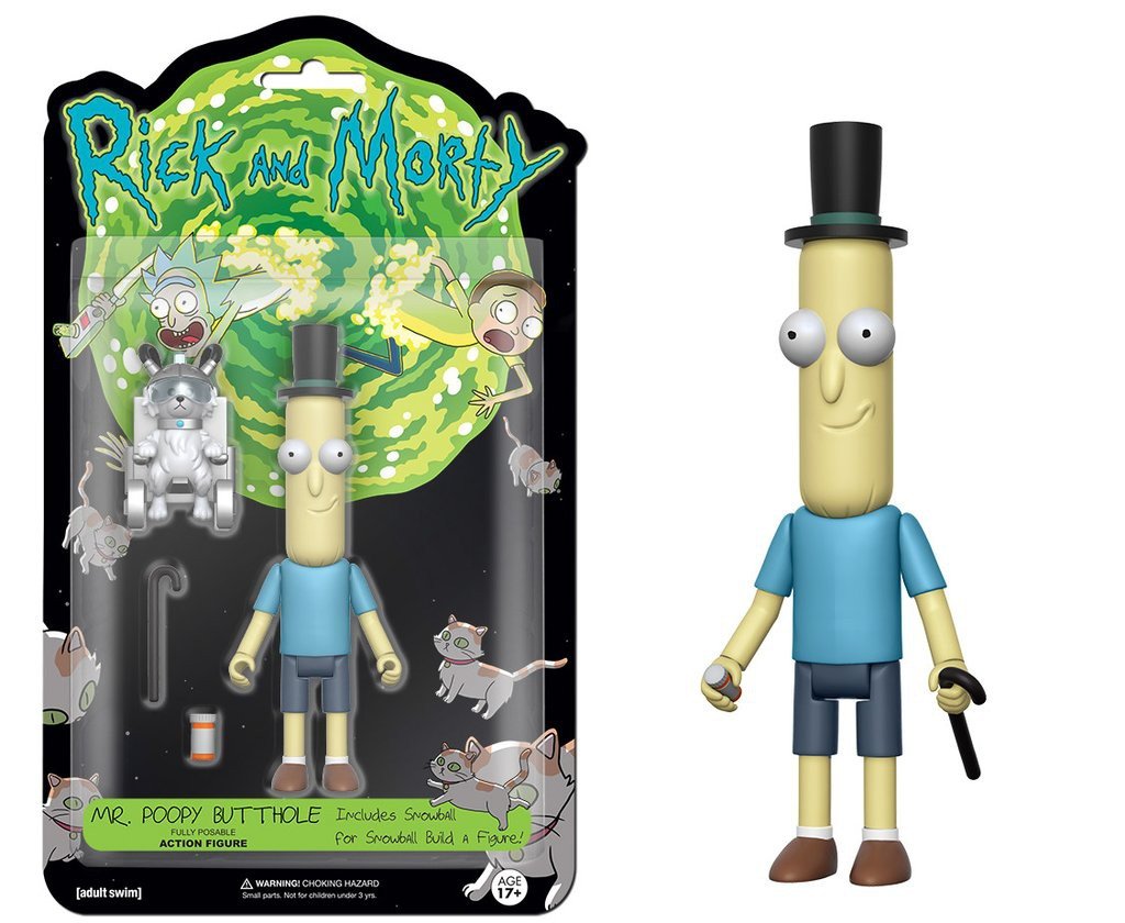Funko 5' Articulated Rick And Morty Poopy Butthole Action Figure