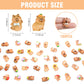 100 Pieces Mini Fruit Capybara For Dollhouse Miniatures Resin Animals For Crafts Mini Capybara For Fairy Garden Micro Landscapin