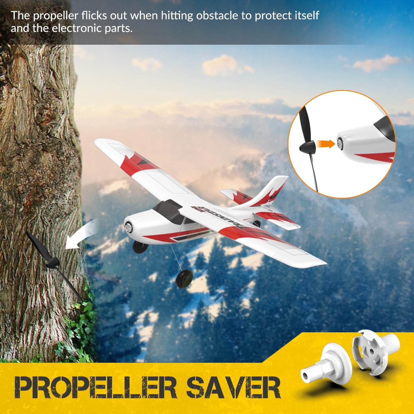 Volantexrc Rc Plane For Beginners, 3Ch Airplane 2.4Ghz Remote Control Plane For Adults (76101)