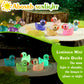 GliSun 225 Pieces Luminous Mini Resin Ducks Glow in The Dark Bulk Tiny Duck for Garden Micro Landscape Ornament Dollhouse Prank