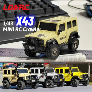 Ldarc 1:43 Scale Mini Rc Crawler Rtr Rc Rock Truck 4X4 2.4Ghz Hobby Grade Remote Control Car Model Vehicle Rc Buggy, Comes With