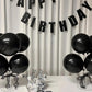 Black Balloons 200Pcs, 5 Inch Small Black Latex Party Balloons, Mini Thick Black Birthday Balloons For Birthday Wedding Decorati