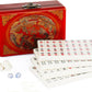 Florauspicious Chinese Mahjong Set, Traditional Majong Sets Chinese With 146Pcs 0.87'' X 0.59'' X 0.47'' Mini Mahjong Tiles, 2Pc