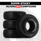 INJORA 1.3'' XHX Pin Tires for TRX4m SCX24, 72 * 24mm, S5 Compound, 4PCs